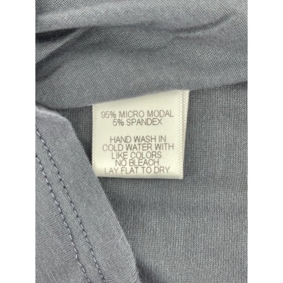 NWT Harlowe and Graham Women's Short Sleeve Gray Top Blouse Cowl Neck Size S - Picture 7 of 9